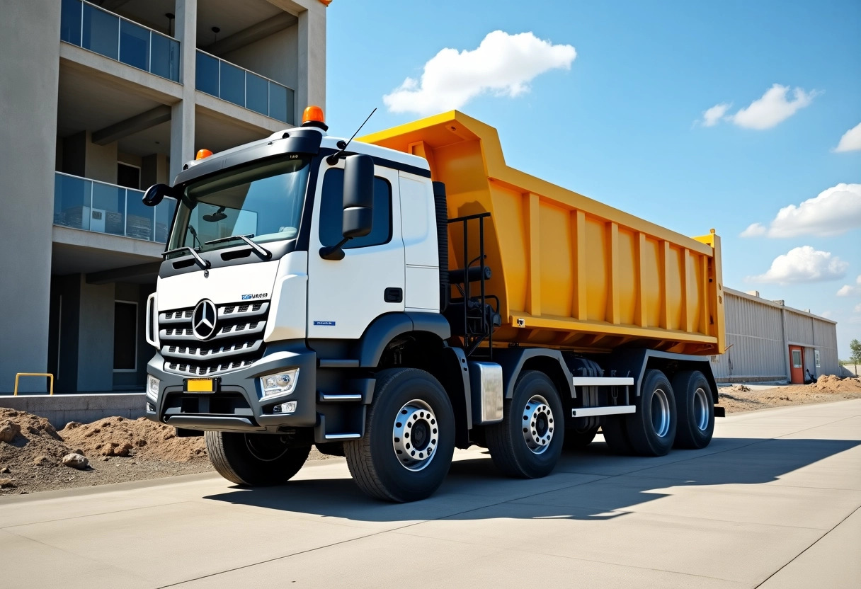 camion 30m3 chantier